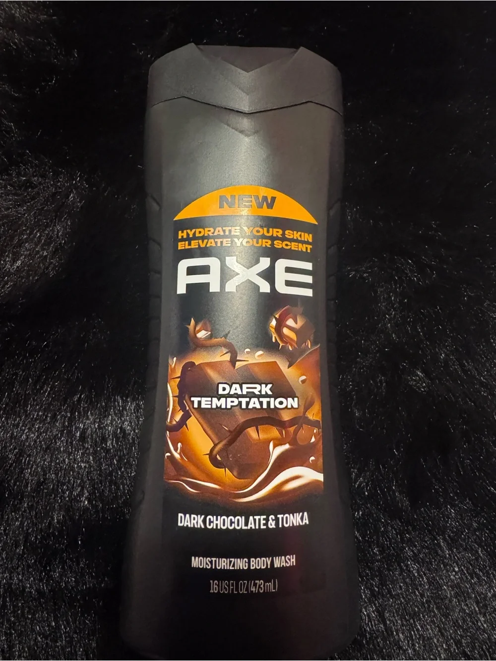 AXE Dark Temptation Moisturizing Body Wash — Dark Chocolate & Tonka (Black)